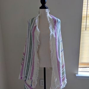 Old Navy Multicolored Fringe Shawl Scarf